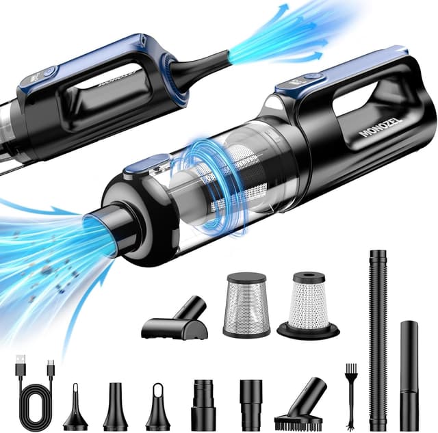 Detalle de MONOZEL Car Vacuum 18000Pa handheld vacuum