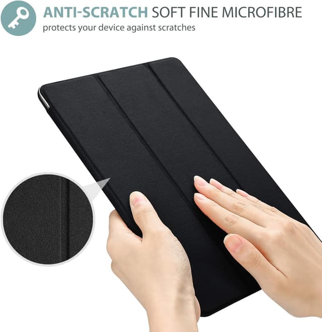 Detalle de ProCase slim smart cover case for iPad 9th/8th/7th Gen (10.2 inch) in Matte Black