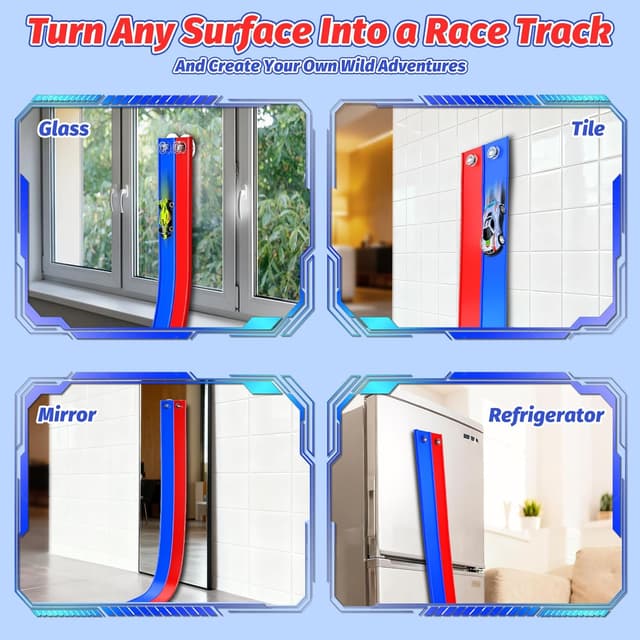 Detalle de 15 Ft Flexible Race Car Track for Kids