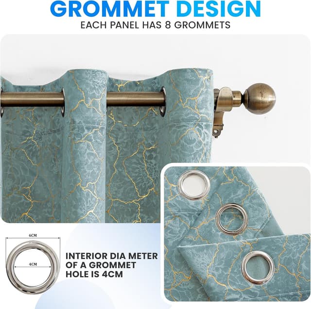 Thumbnail 5 de Ystyle rideau occultant velours 140x200 cm