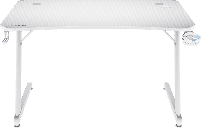 Detalle de Trust GXT709 Luminus RGB Gaming-Schreibtisch in Weiß (120 x 60 cm)