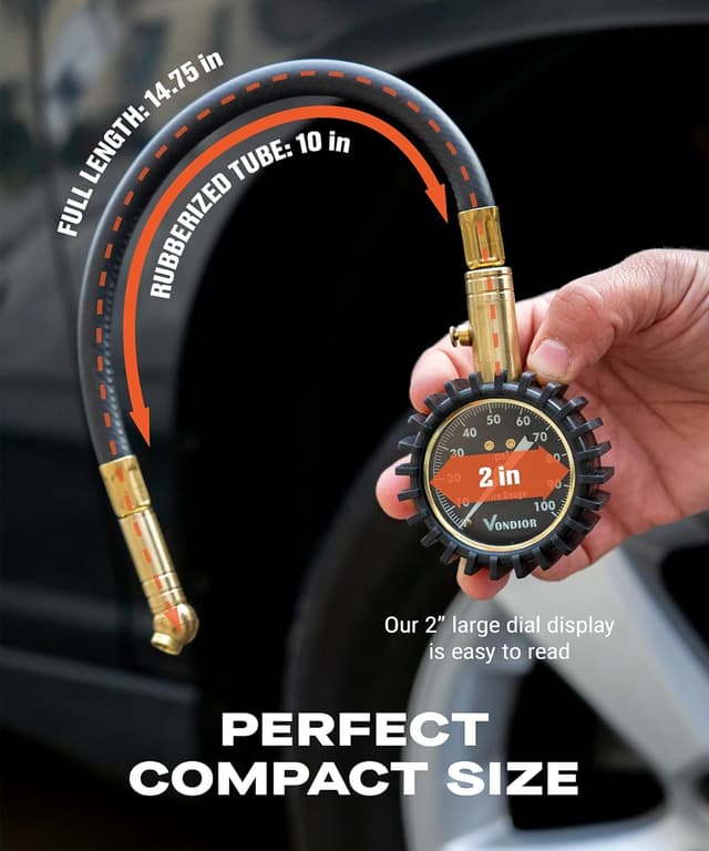Thumbnail 4 de Vondior Tire Pressure Gauge 0-100 PSI