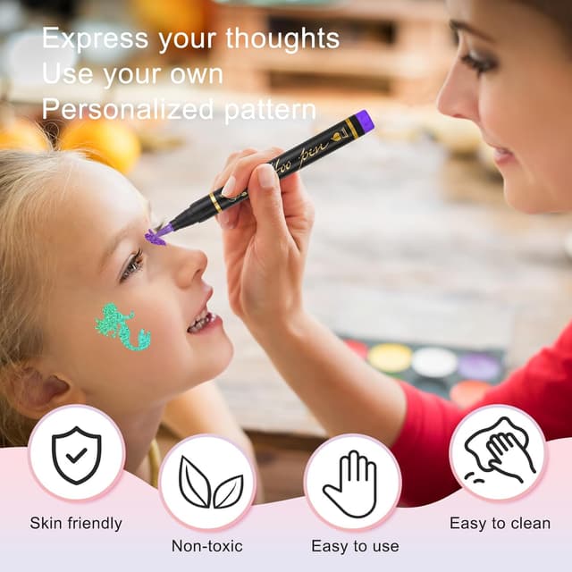 Thumbnail 3 de Tattoo Stifte Kinder – Glitzer 10er Set