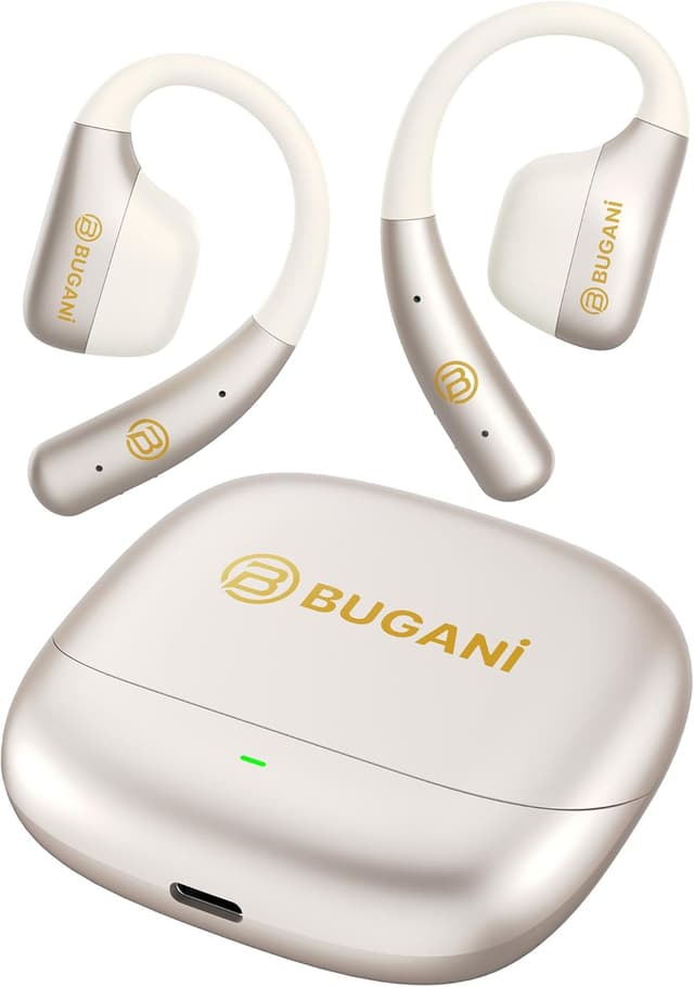 Detalle de BUGANI Open-Ear Bluetooth 5.4 Earbuds with 50H Playtime, IPX5 for Running & Workouts