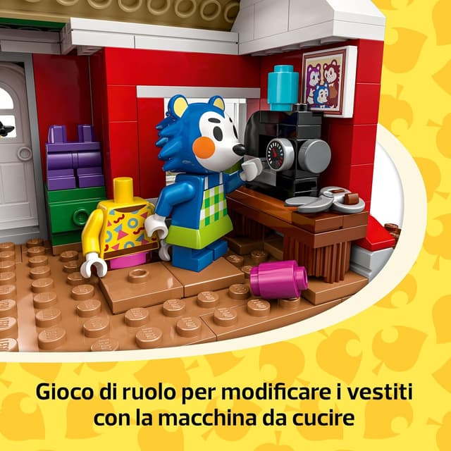 Detalle 2 de LEGO Animal Crossing 77055 La Sartoria delle Sorelle Ago e Filo – gioco creativo con negozio e personaggi