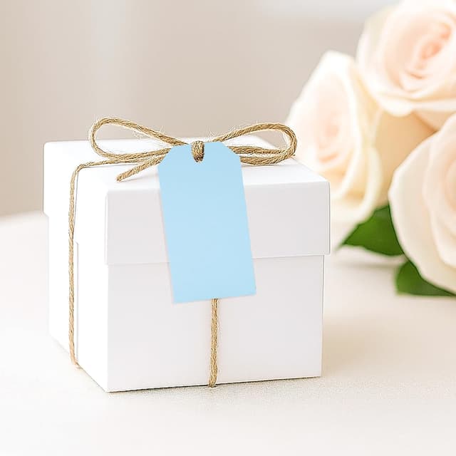 Thumbnail 2 de jijAcraft Blau Papier Geschenkanhänger Blanko 5x10 cm