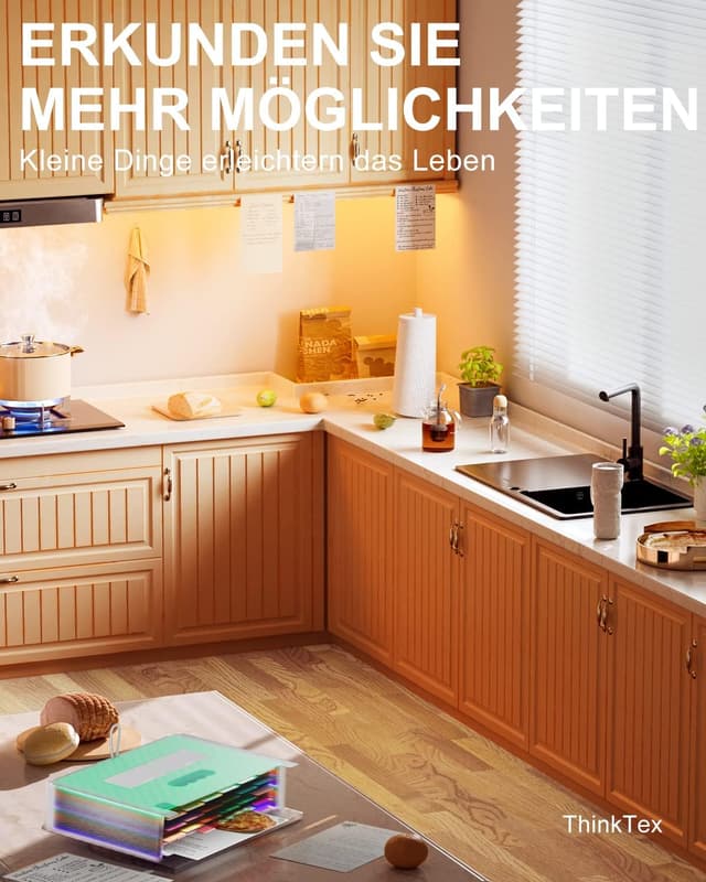 Thumbnail 6 de ThinkTex ThinkTex 26 Fächer Dokumentenmappe A4 (Regenbogen, erweiterbar) – grün