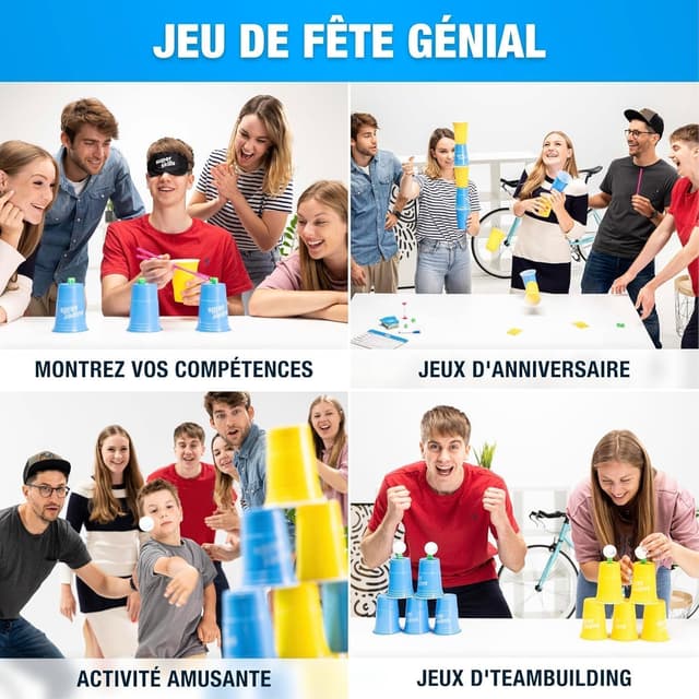 Detalle de Super Skills – Jeu de société adulte, ado et enfant (dès 8 ans) : 120 défis en version française