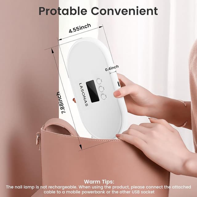 Detalle de LASONAS UV LED nail lamp 24W cure light