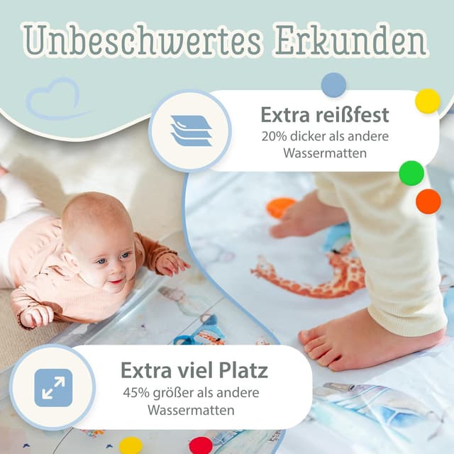 Thumbnail 3 de Freudeskind TummyTime Wassermatte 80×60 cm