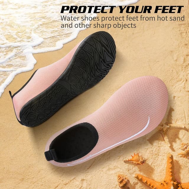 Detalle de Swim Water Shoes Aqua Socks Barefoot style water shoes for sea, pool and beach