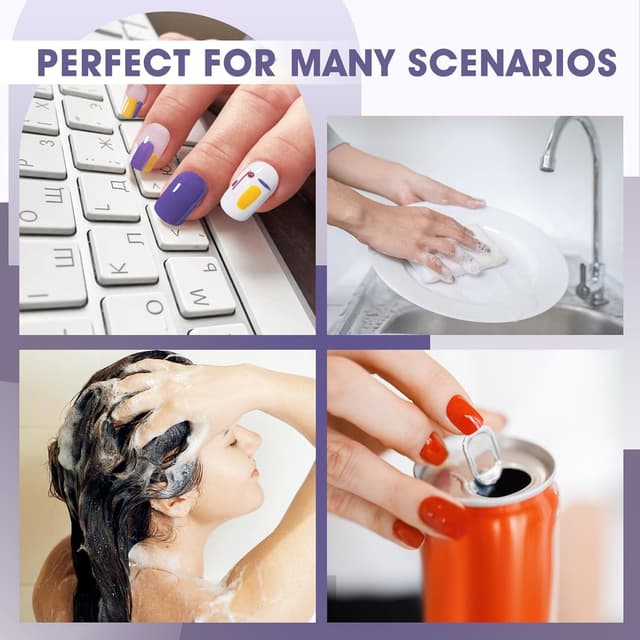 Thumbnail 6 de Adonafy Capsules Ongles carré courts 504 pièces