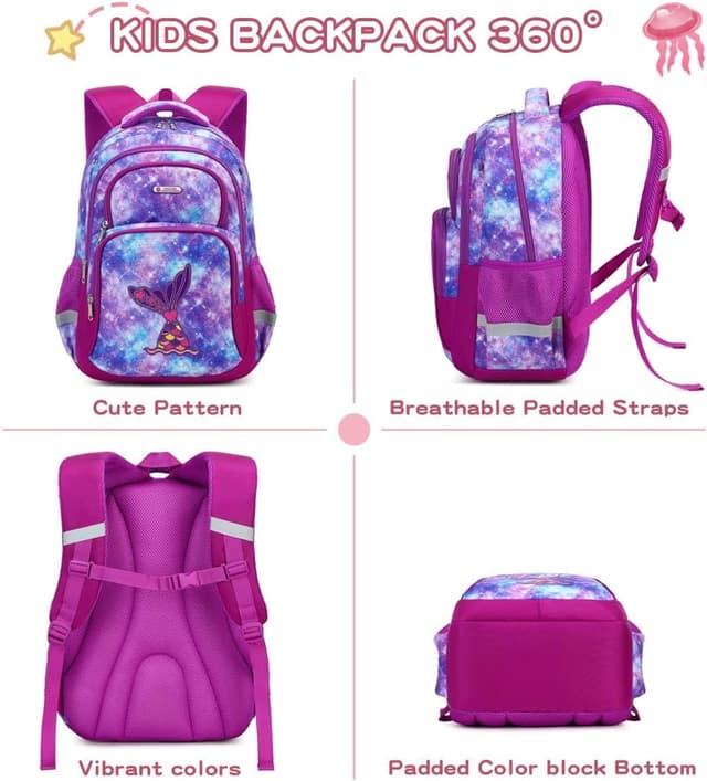 Thumbnail 6 de Cusangel Kinderrucksack für Mädchen & Jungen (Teenager), ergonomischer Schulrucksack mit Brustgurt, wetterfest, 20L, 43 x 33 x 17,5 cm