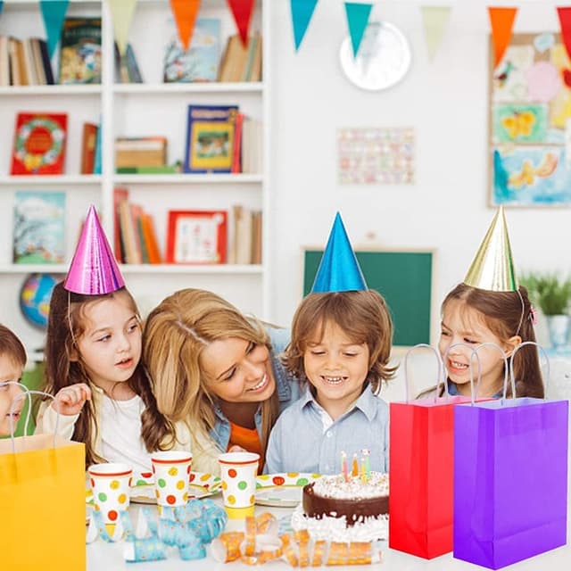 Thumbnail 5 de Ywinler 24 Pieces Paper Gift Bags 22x8x16cm