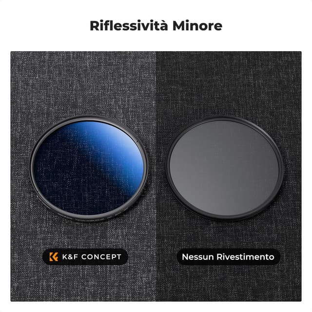 Thumbnail 6 de K&F CONCEPT Nano-Klear 67MM ND variabile