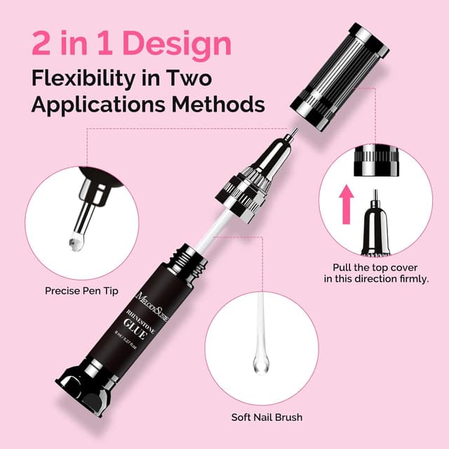 Detalle de MelodySusie rhinestone glue 2x8ml