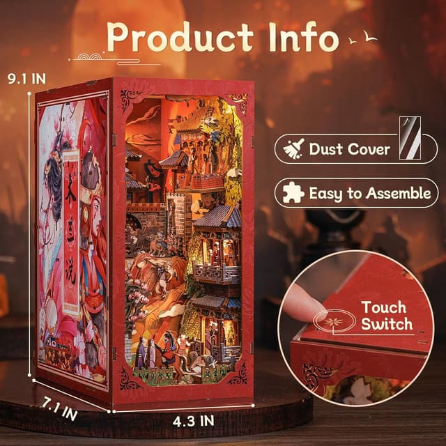 Thumbnail 6 de CUTEBEE Book Nook Kit The Legend of Mulan