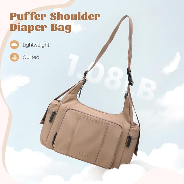 Thumbnail 6 de GOLF QUALITY Large Diaper Bag Messenger with Stroller Straps and Insulated Pockets (14L)