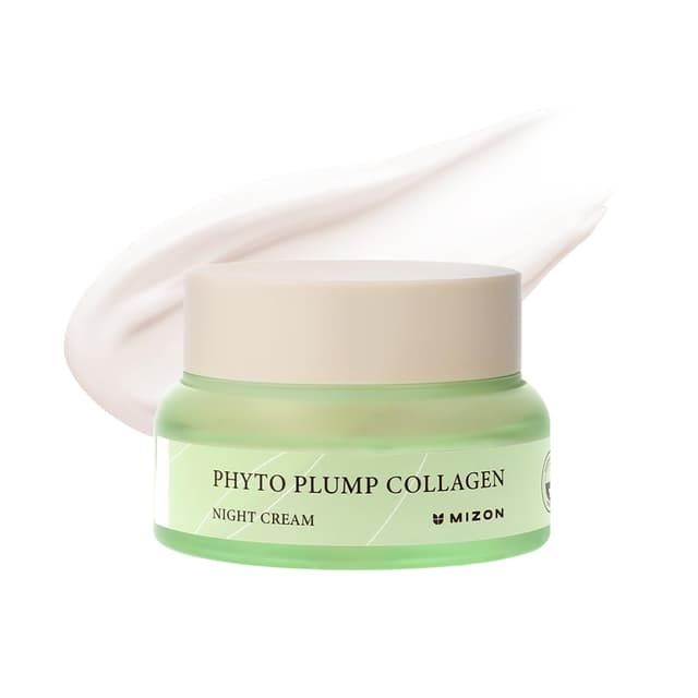 Detalle de MIZON PHYTO PLUMP COLLAGEN NIGHT CREAM – vegane Kollagen-Nachtcreme (50 ml) für Feuchtigkeit & Falten