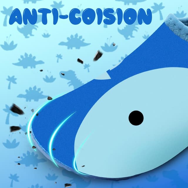 Detalle de WateLves Kinder-Badeschuhe & Wasserschuhe – schnell trocknend, barfuß-ähnlich mit Klettverschluss