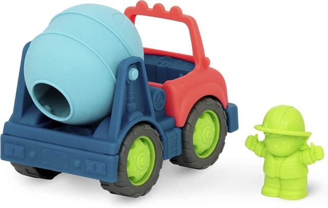 Detalle de Battat Véhicules de Construction – Lot de 3 mini camions pour enfants dès 1 an