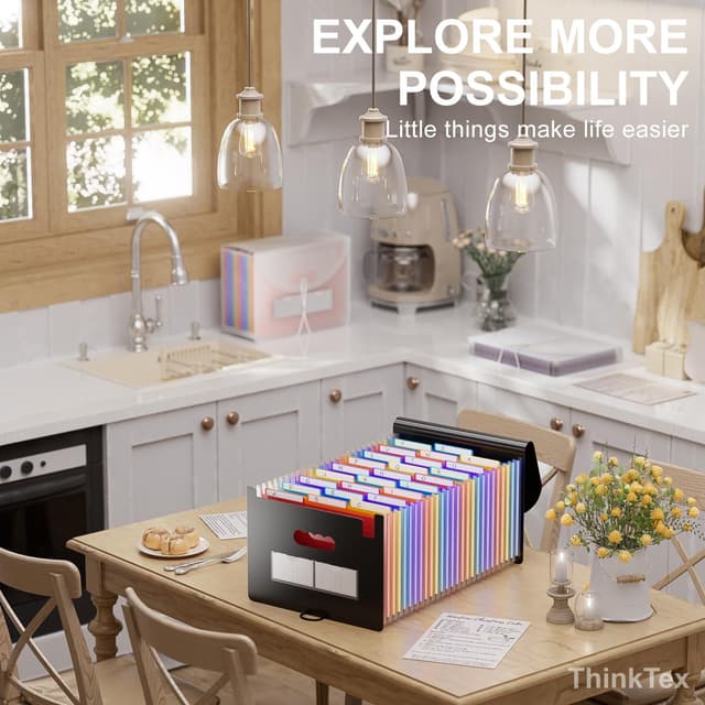 Thumbnail 5 de ThinkTex 26 Pockets Expanding File Folder