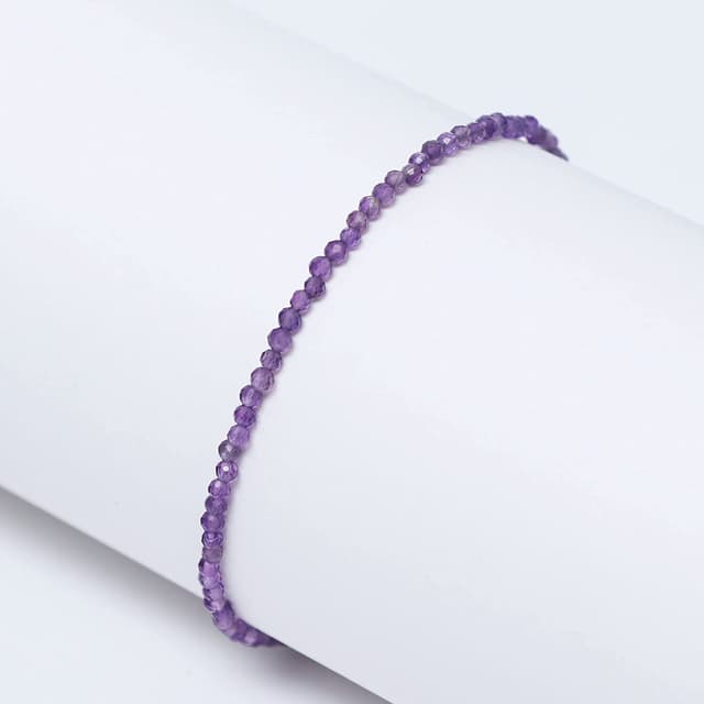 Thumbnail 1 de Gempires Amethyst Beads Bracelet 8-inch