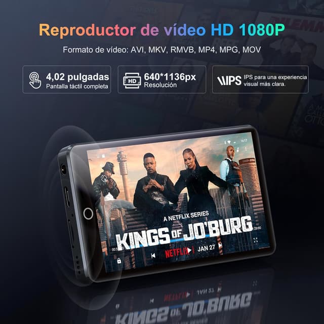 Thumbnail 5 de 96GB MP3 Player Android con Bluetooth WiFi