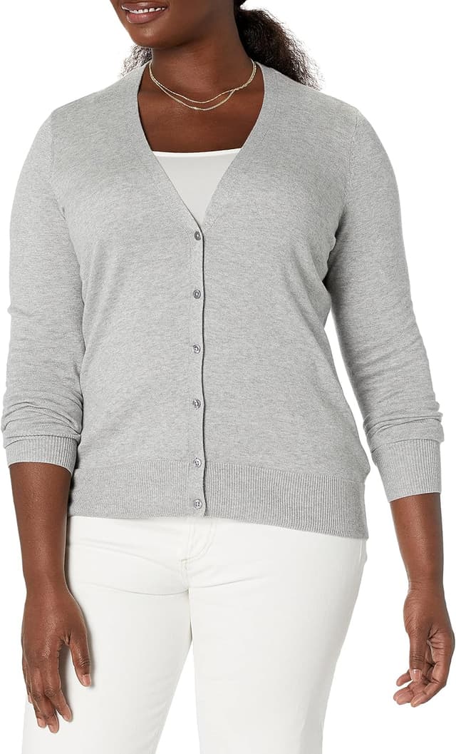 Thumbnail 6 de Cardigan léger à col en V Amazon Essentials pour femme, coupe classique (grande taille disponible)