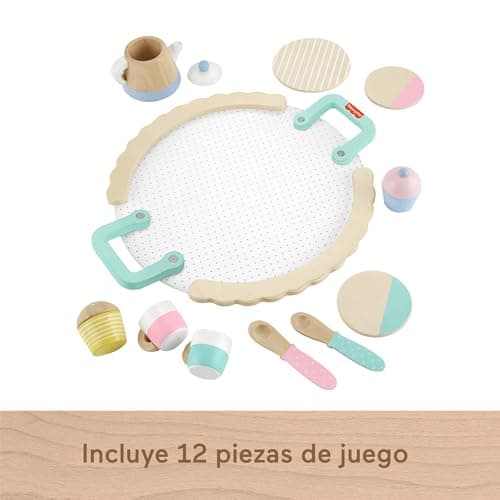 Thumbnail 5 de Fisher-Price HXT82 Set de té de madera, 12 piezas