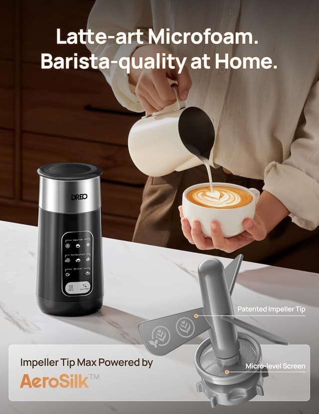 Thumbnail 5 de DREO Milchaufschäumer 270ml 6‑in‑1