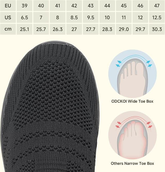 Detalle de ODCKOI Baskets homme mains libres en mesh respirant (sans se pencher, enfilage facile)