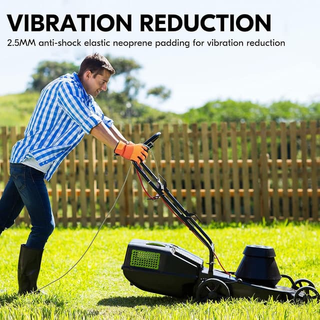 Detalle de Vgo Thornproof Touchscreen Gardening Gloves (Men’s pig leather utility work gloves)