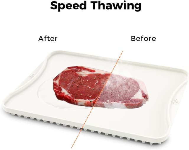 Detalle 2 de Aluminum Alloy Defrosting Tray Rapid Thawing Plate 🍽