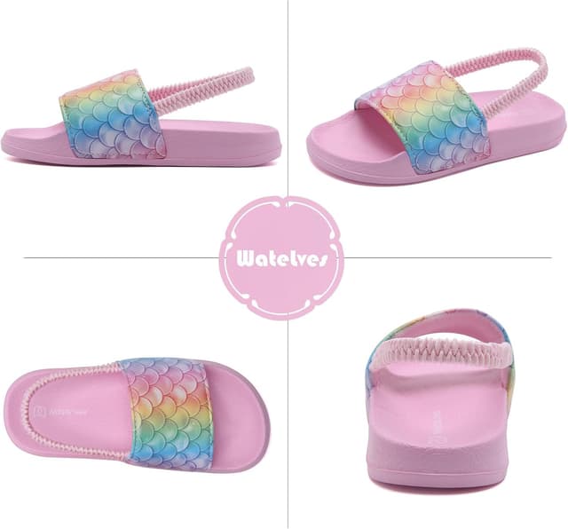 Detalle de WateLves Toddler Slip-On Slides Sandals for Swim, Beach & Water Play