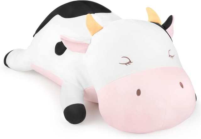 Detalle de GAGAKU Cow Plush Pillow 26 Inch 1.6 lbs