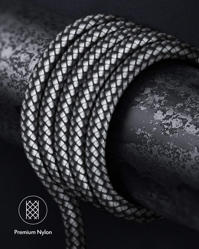 Detalle 2 de JALIXI Short USB-C Cable 30cm (2-pack) – Fast Charging USB to USB-C for iPhone & Samsung, Car Charger & Android Auto