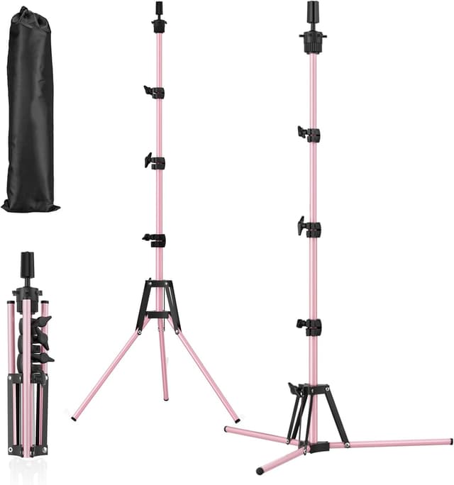 Imagen de Fernlandia Mannequin Head Stand 20–63in Pink en OfertitasTOP