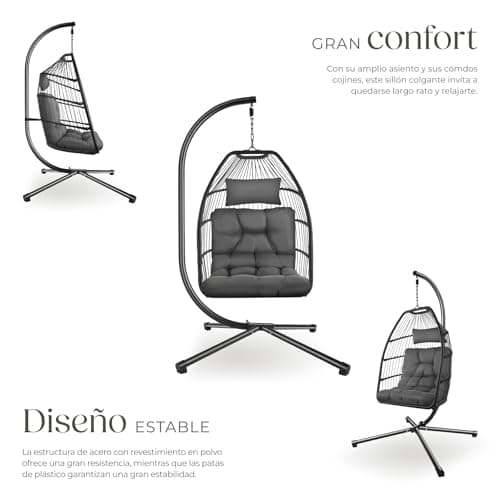 Detalle de tectake columpio jardín exterior 160 kg