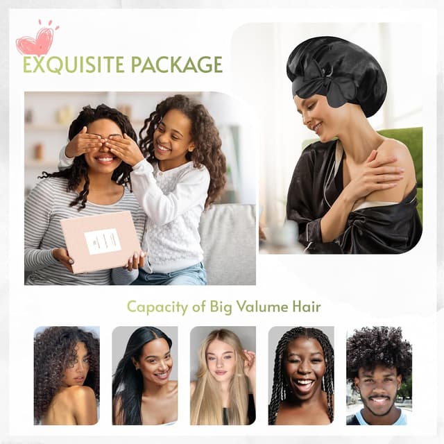 Thumbnail 5 de BONNET QUEEN Seidenhaube Schlafhaube Seide