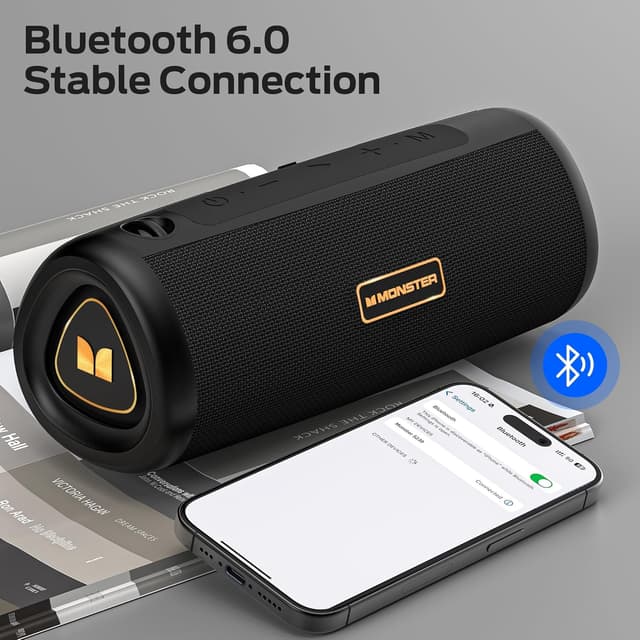 Detalle 2 de Monster S230 Bluetooth Speaker (30W) with TWS, 24H Playtime, Bluetooth 6.0, TF Card & AUX