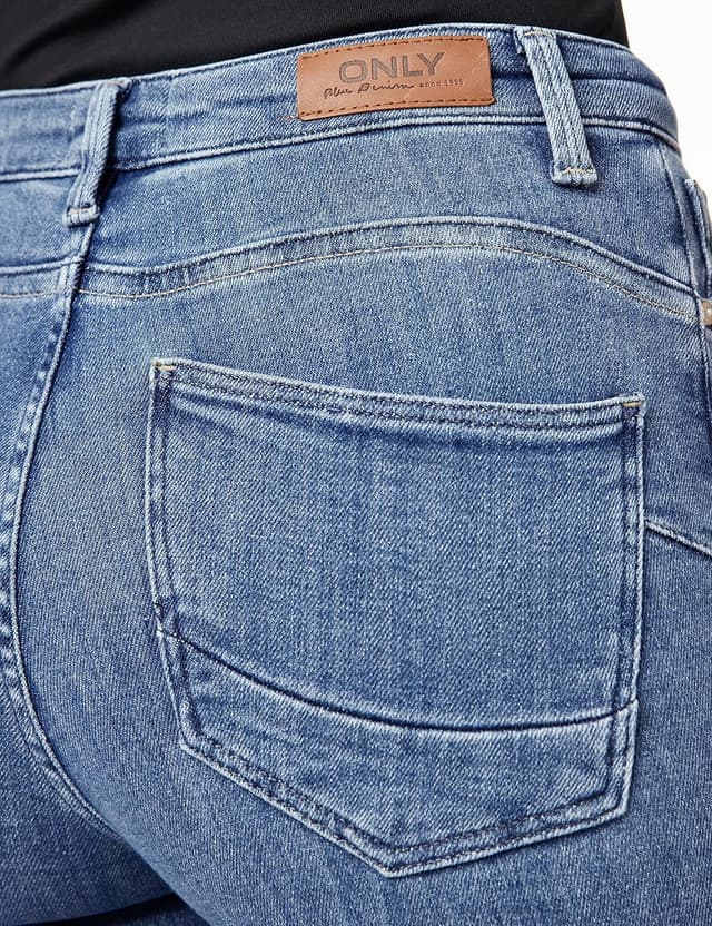Detalle de ONLY ONLPOWER MID SK Pushup DNM REA2981: Stretch-Jeans mit Push-up-Effekt