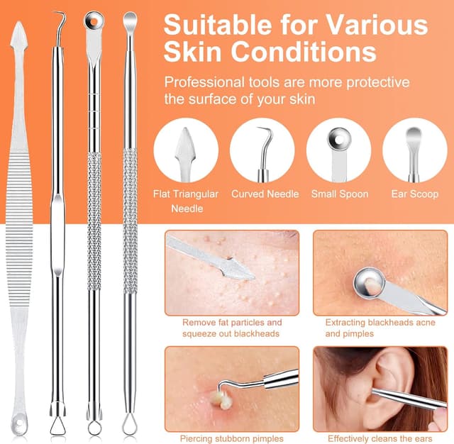 Thumbnail 2 de IUMAKEVP 15 PCS Blackhead Remover Tool Kit
