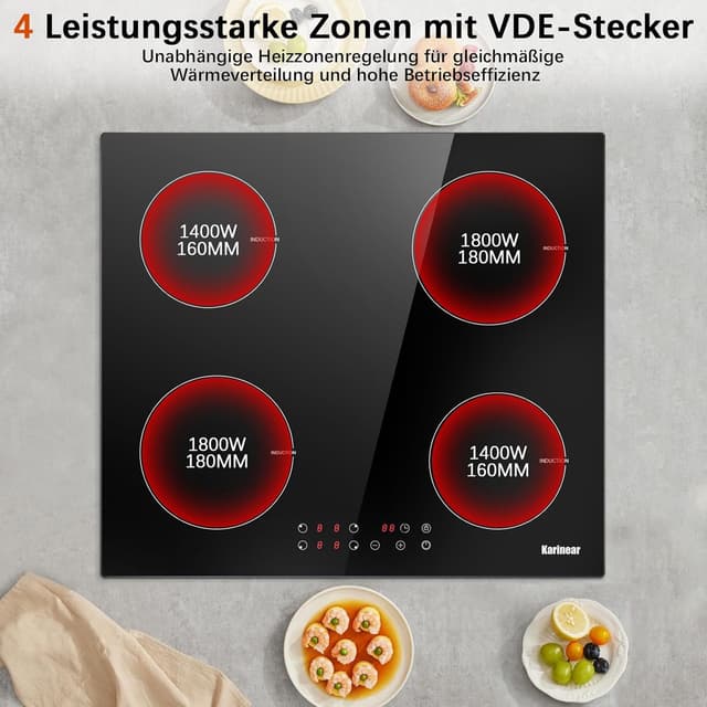 Thumbnail 4 de Karinear Induktionskochfeld 60 cm 3500W