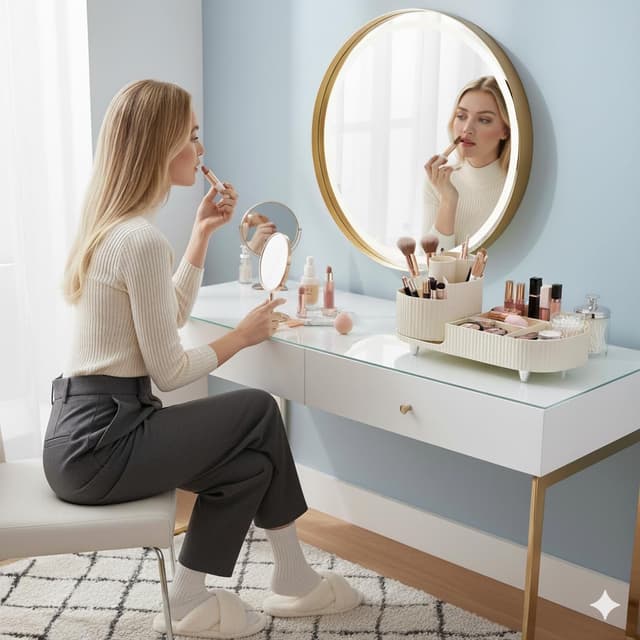 Thumbnail 4 de Make up Organizer 360° Drehbar Großer Bad Kosmetik Organizer