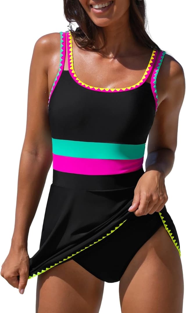 Detalle de popvil Tummy Control One-Piece Swimsuit