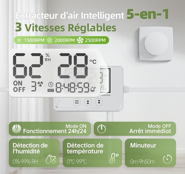 Thumbnail 1 de BUMSOU QU119 Ventilateur extracteur 100mm