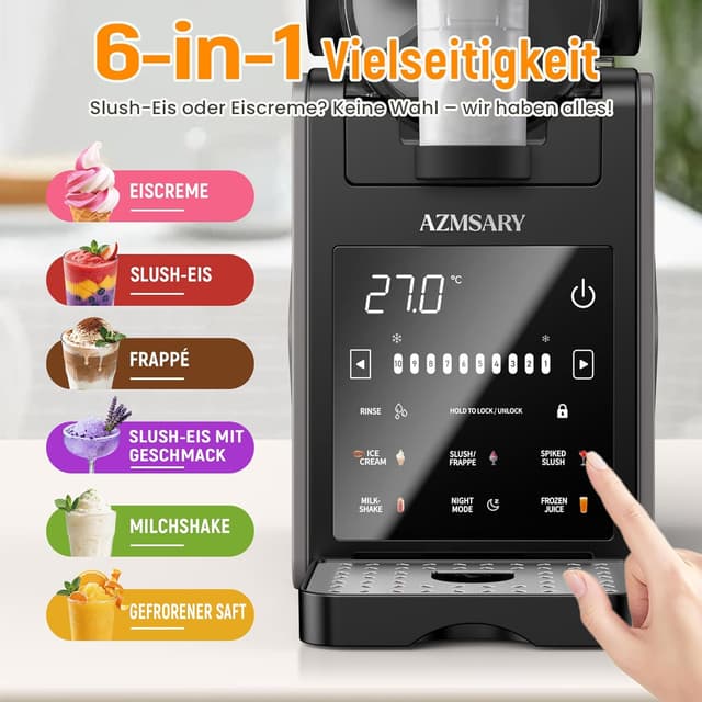 Detalle de Azmsary Slush Maschine 2,5 L mit LED