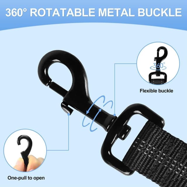 Detalle 2 de Redamancy Dog Seat Belt 56-70cm for Cars