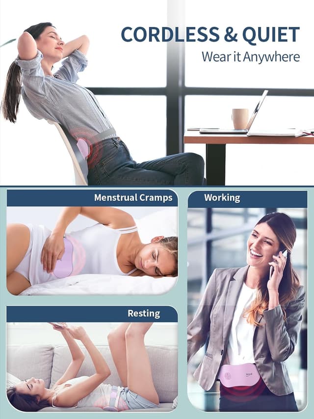 Thumbnail 6 de Slimpal Slimpal Heating Pad (Cordless Electric Heat Pad) – Purple